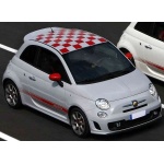 Fiat 500 Abarth  szachownica na dach