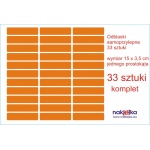 Odblaskowe naklejki duży komplet
