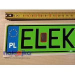 Tablice rejestracyjne dla pojazdów elektrycznych