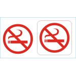 Zakaz Palenia - naklejka znak